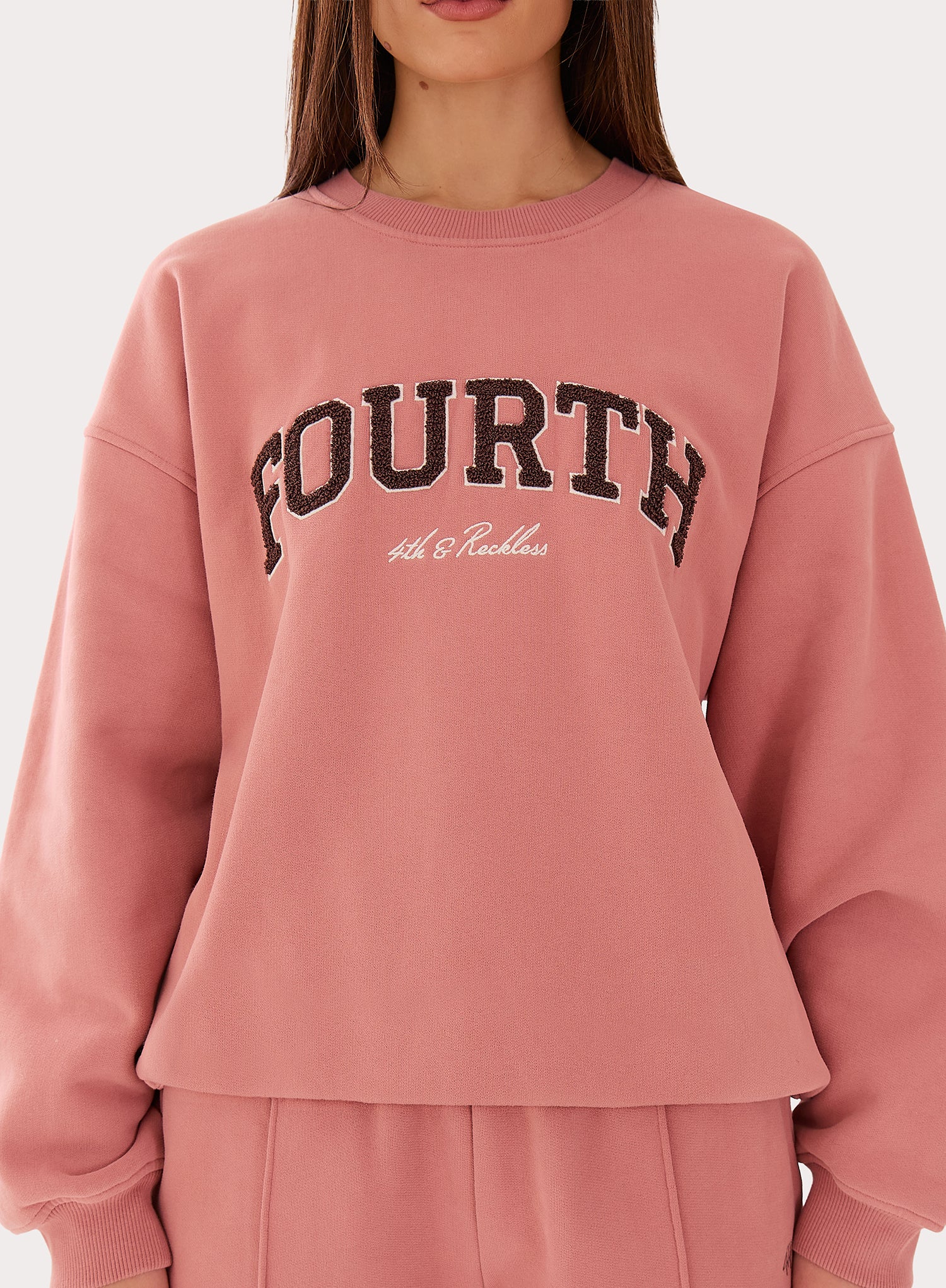 Pink Fourth Branded Sweatshirt